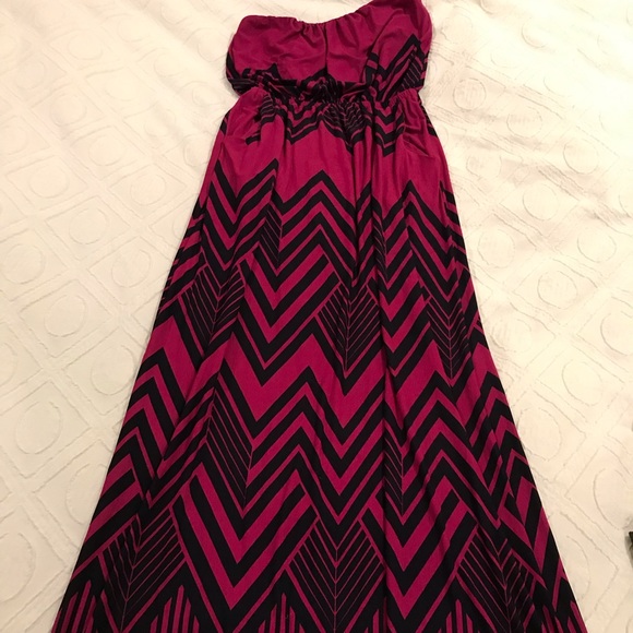 Pink and dark blue maxi. - Picture 1 of 2